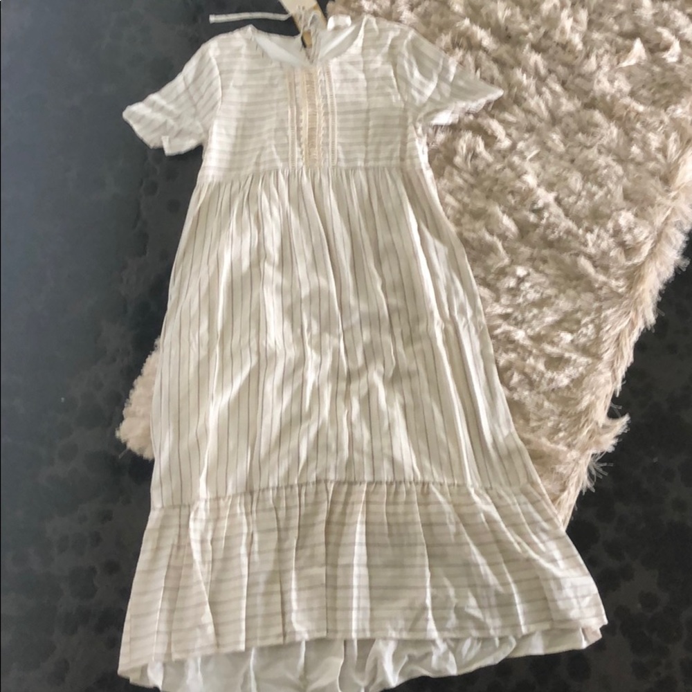 Crotchet detail Midi dress 🌿